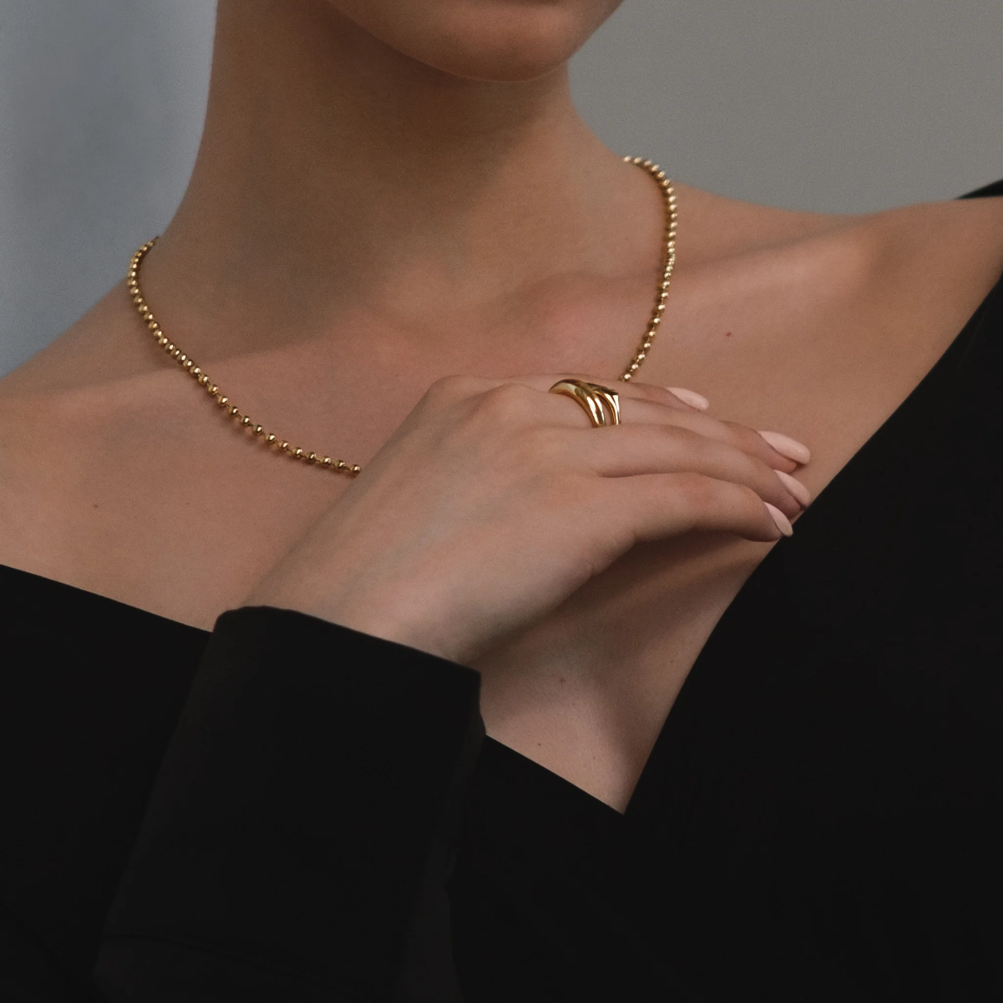 Fireflies necklace /gold/ - Image 3